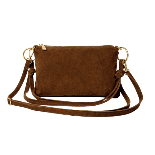 Thumbnail: qoh khaki green suede shoulder bag, handbag, queen of hearts