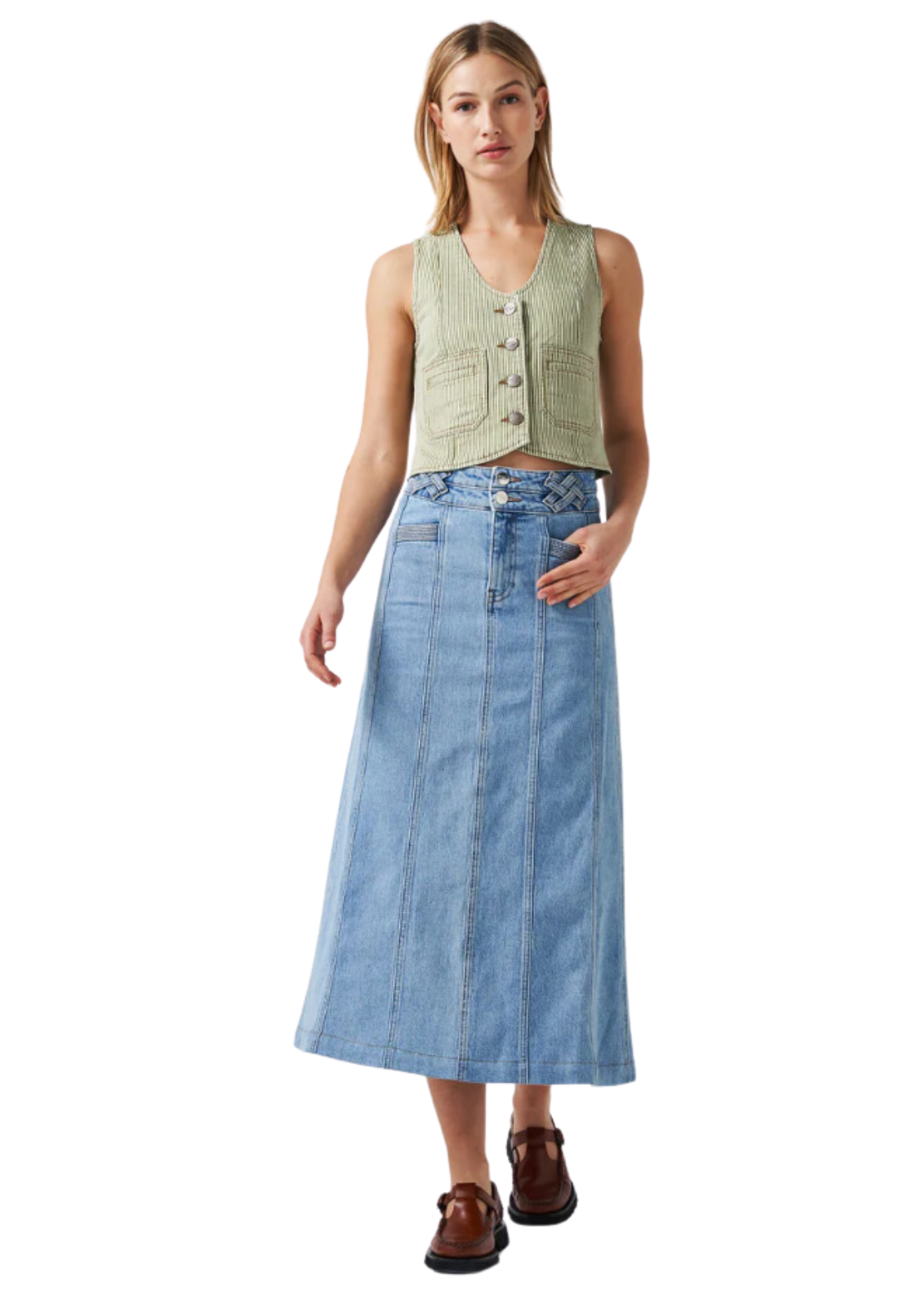 SEVENTY MOCHI DENIM SKIRT