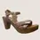 Thumbnail: ZETA Fortuna Rose Gold Platform Heel, cushioned footbed, leather, comfort