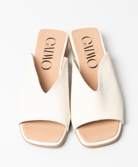 Thumbnail: GAIMO Pharos Ivory Leather Slide