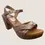 Thumbnail: ZETA Fortuna Rose Gold Platform Heel, cushioned footbed, leather, comfort