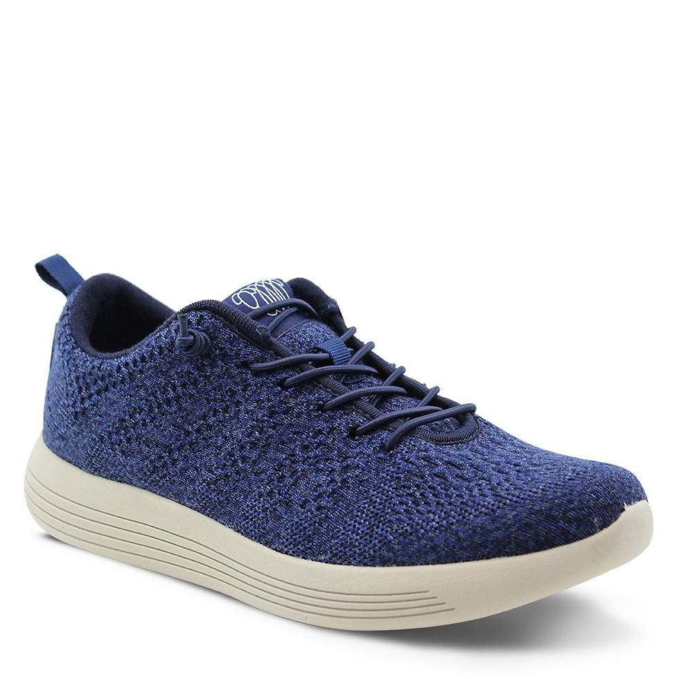 Woolloomooloo Belmont navy Sneaker, blue, wool, lace up, lightweight, travel, men