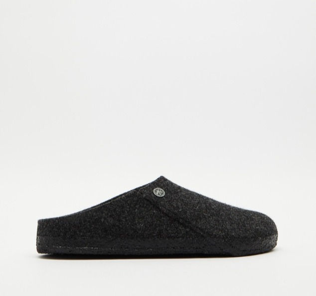 Thumbnail: Birkenstock Zermatt Anthracite Clog Slipper Grey Wool