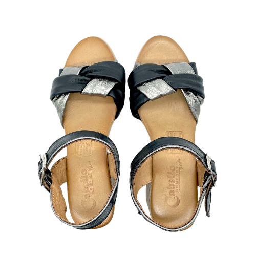 Thumbnail: Cabello Comfort Sandal - Black Pewter Casual upmarket sandal. Good for cruises