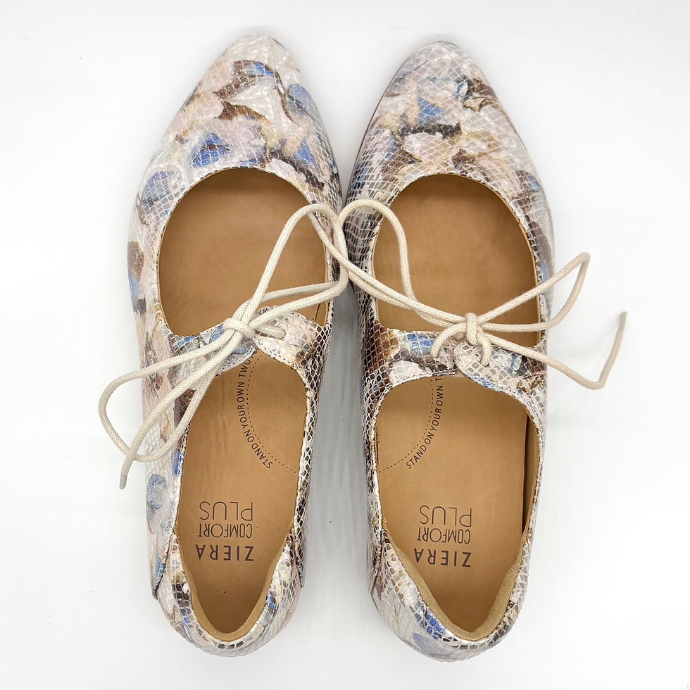 Thumbnail: ZIERA Oceany, Leather upper Leather Lining Man made outsole Orthotic friendly, multicolour, lace