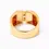 Thumbnail: LUV AJ Art Deco Gold Ring - Size 8