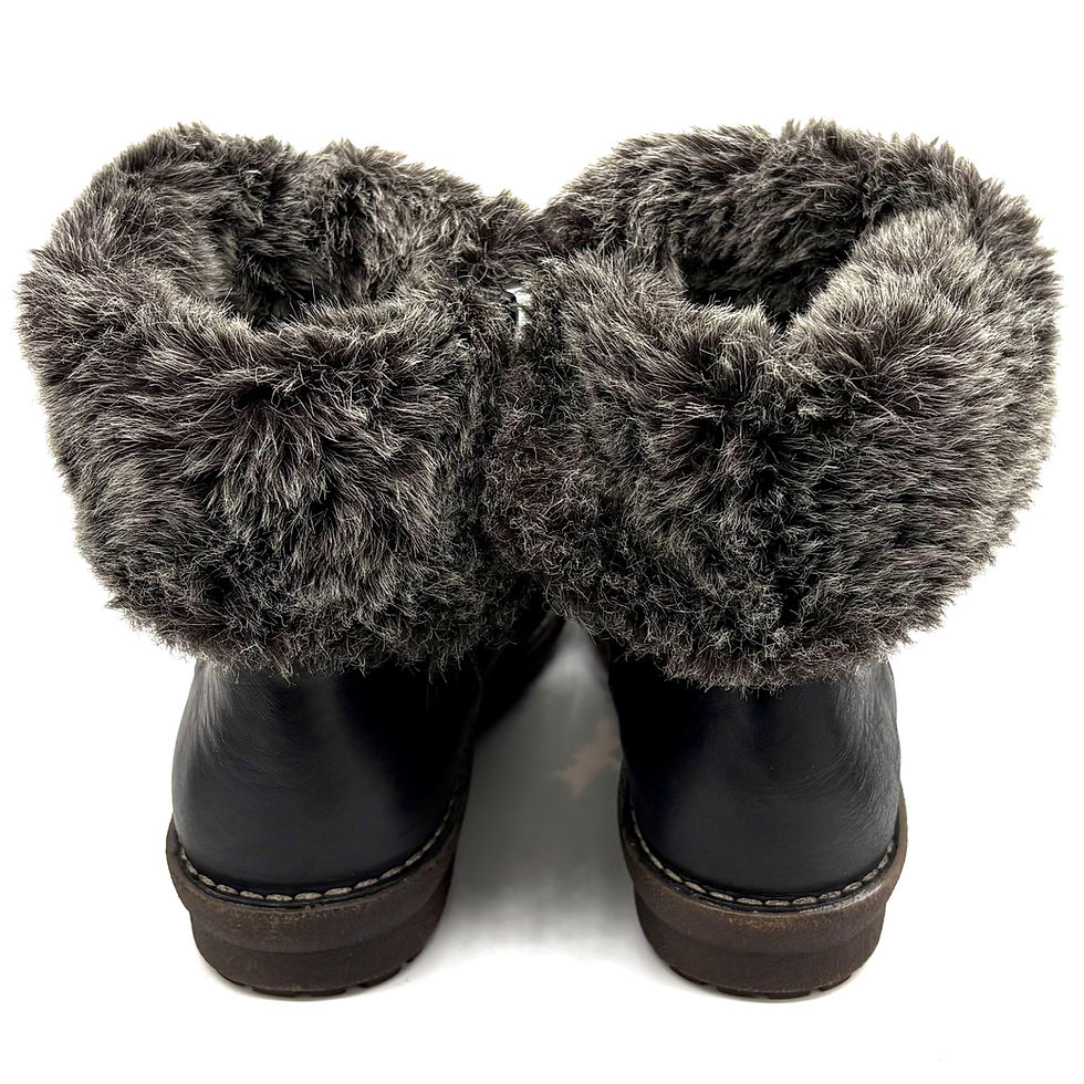 Thumbnail: Zeta Malo Black Fur Boot - Size 37