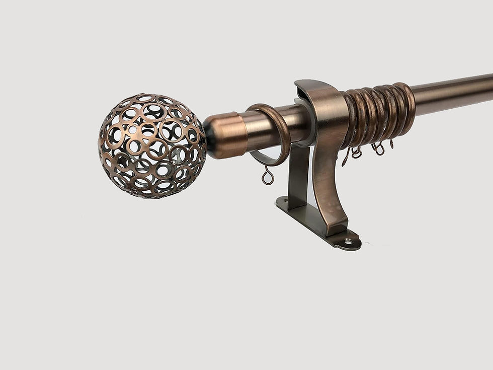 Thumbnail: Cartela single Curtain Rod set for Windows