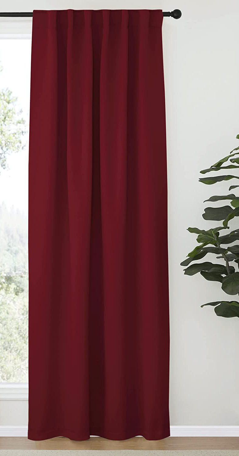 Thumbnail: Blackout Room Darkening Curtains Bl-Dark Red