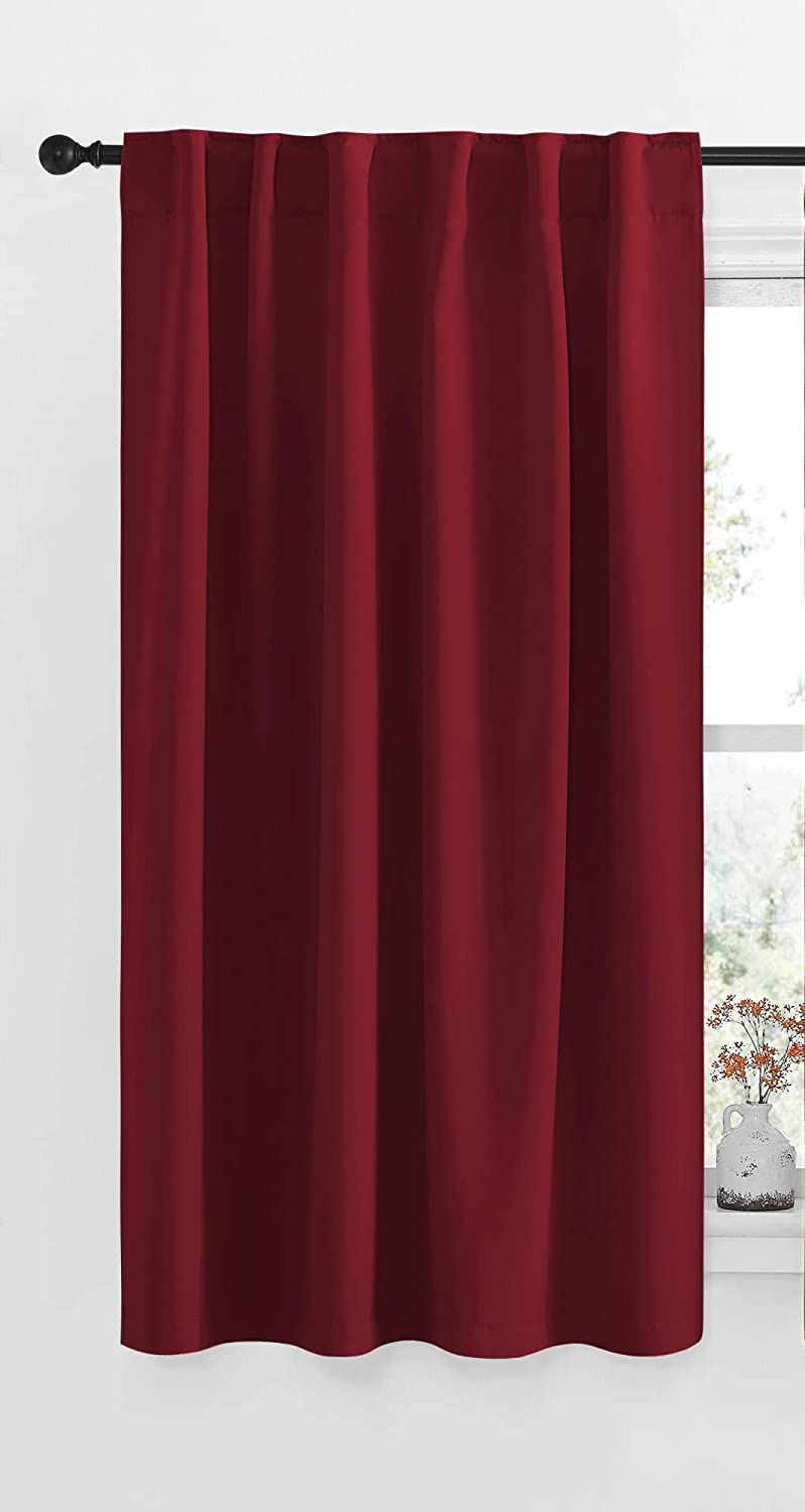 Thumbnail: Blackout Room Darkening Curtains Bl-Dark Red