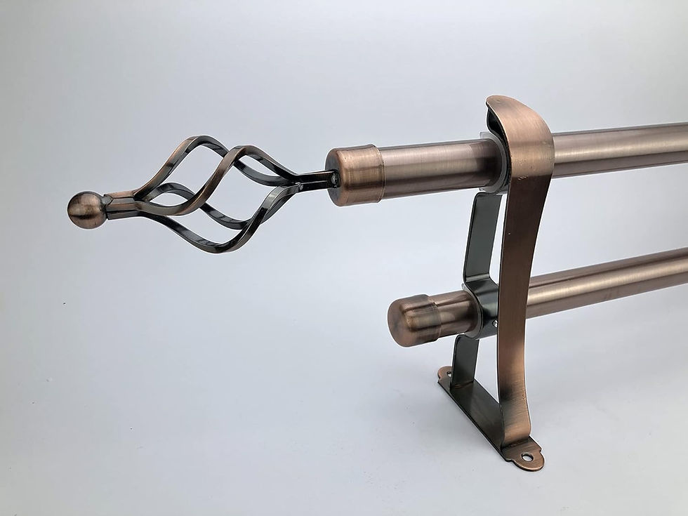 Thumbnail: Cartela Double Curtain Rod set for Windows