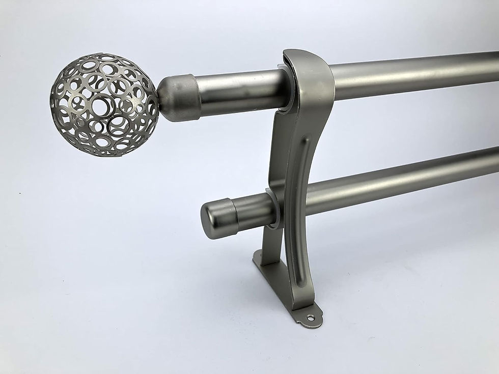 Thumbnail: Cartela Double Curtain Rod set for Windows