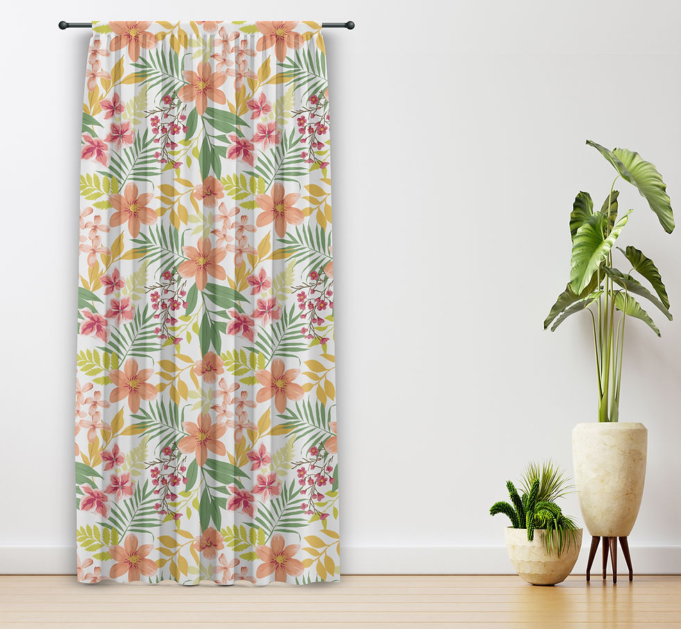 Thumbnail: Living/Bed Room Curtain PR1336 (1 Panel 130W*260H)