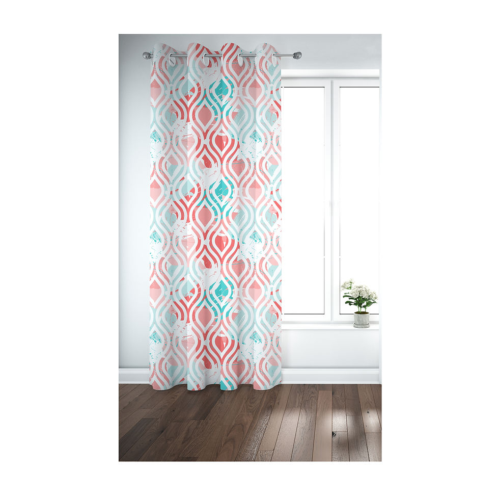 Thumbnail: Living/Bed Room Curtain FD1084 (1 Panel 130W*260H)