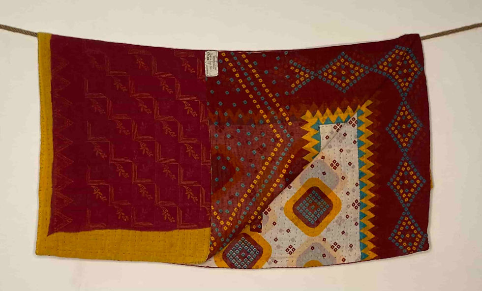 Thumbnail: Wholesale Mini Kantha Blanket - Case of 3