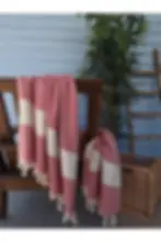 Küçük resim: Çantaya Dönüşen Havlu %100 Pamuk - Kırmızı