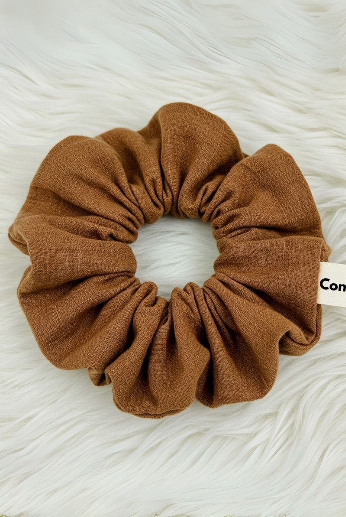 Küçük resim: Organik Müslin Saç Tokası - Kahverengi