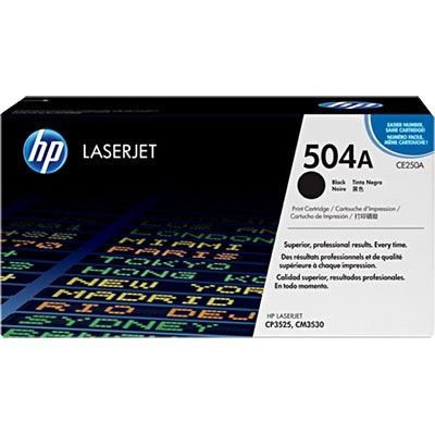 Toner Original HP CE205A - 504A Preto | CP3525, CM3530