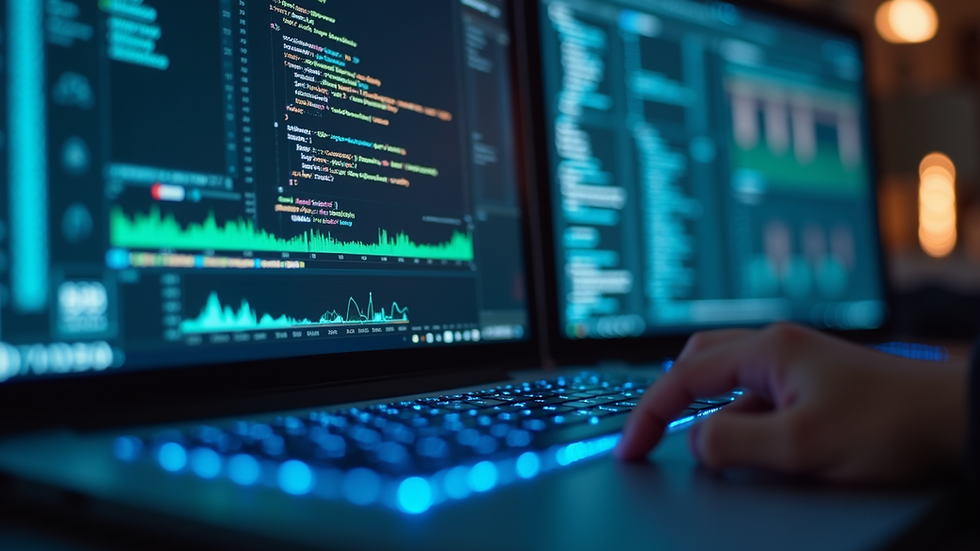 Close-up view of a computer screen displaying cybersecurity software