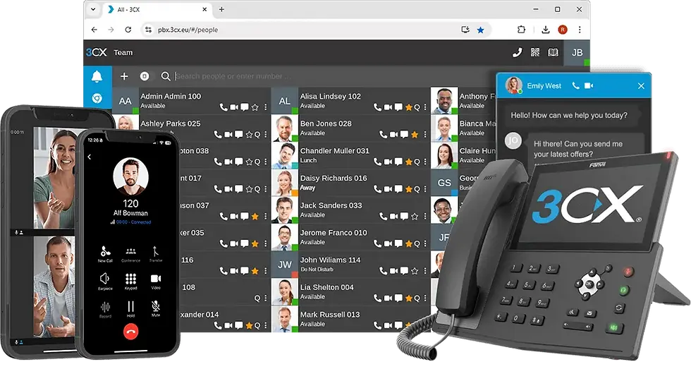 Android, iOS and Windows 3CX Apps