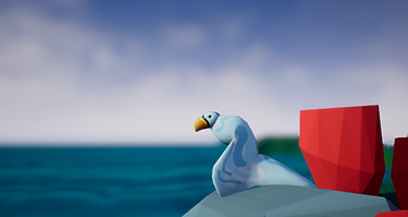 Background BeakBird On Coastal Rocky Cli
