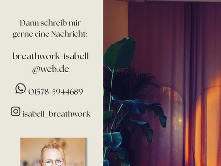Neue Termine: Breathwork mit Isabell