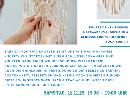 Yoga und Makramee am 18.11.23
