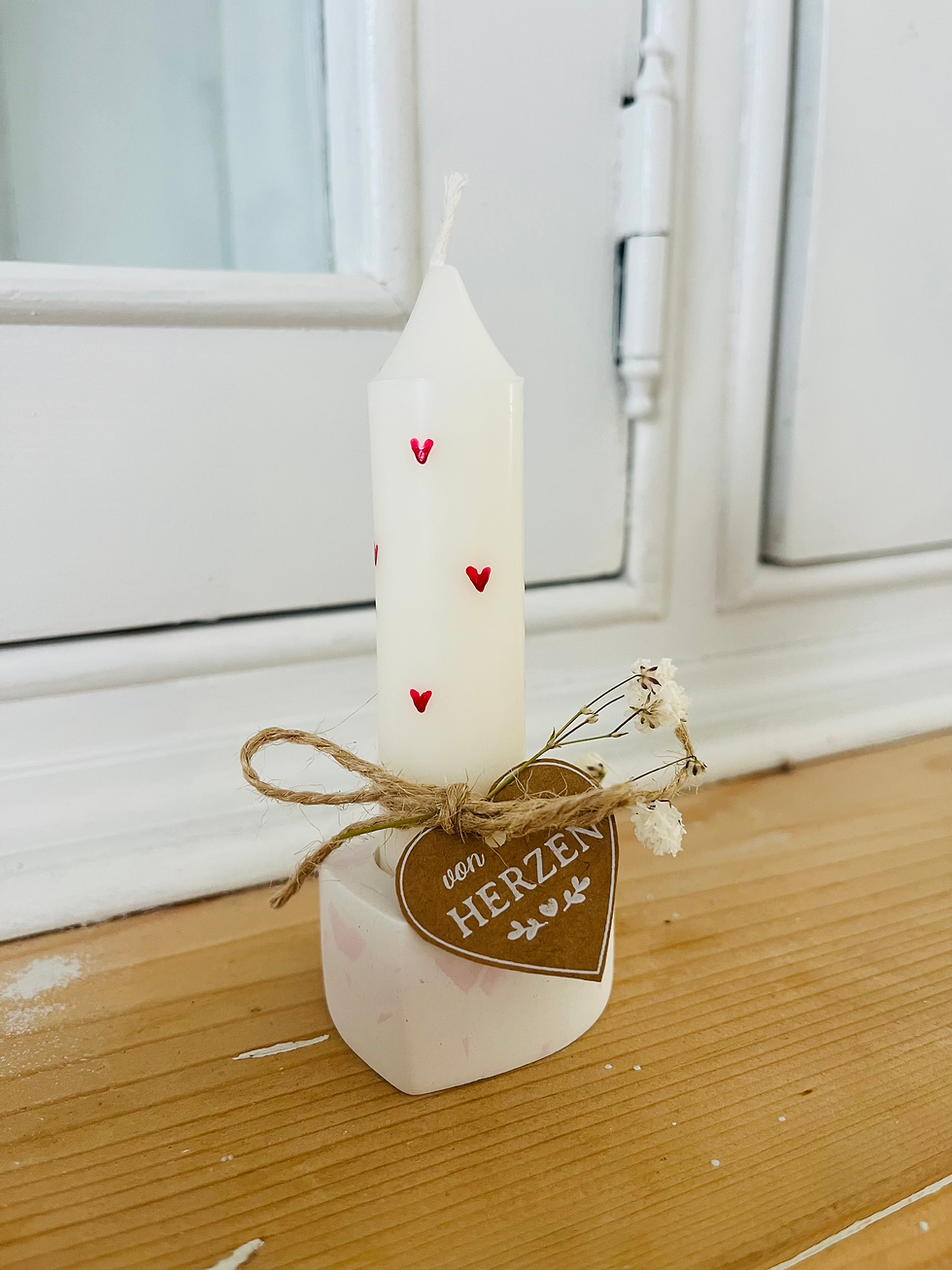 Miniaturbild: 10er Box handgemachte Kerzen "Valentine´s Day"