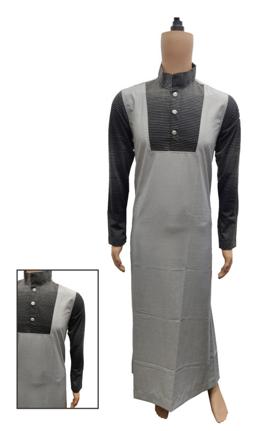 Grey Jubba/ Thobe for Men & Boys