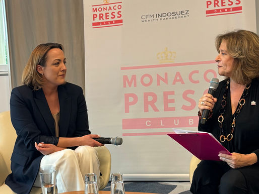 At the Monaco Press Club, an audience gathered for a conversation with one of the more formidable figures in French broadcast journalism: Marie Chantrait, head of the political desk at BFM TV. 