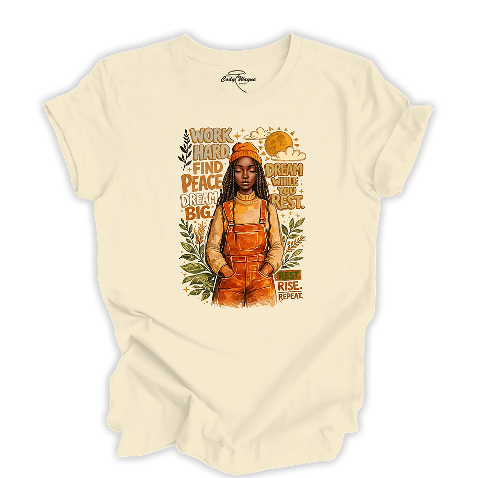 Thumbnail: Dream Relax Western Graphic Tee front view showing relaxed graphic