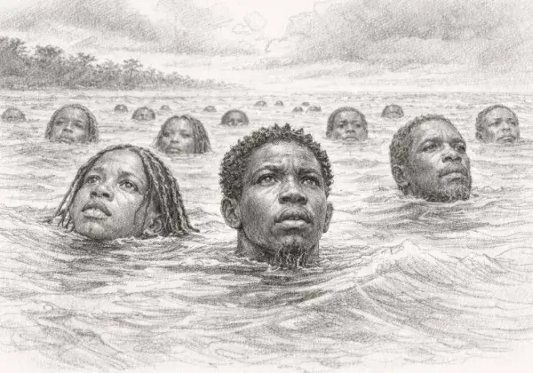 The Igbo Landing at Dunbar Creek, 1803 — a symbol of ultimate resistance and the refusal to accept enslavement