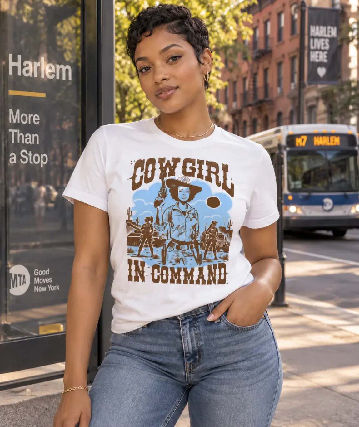 Cowgirl In Command Tee