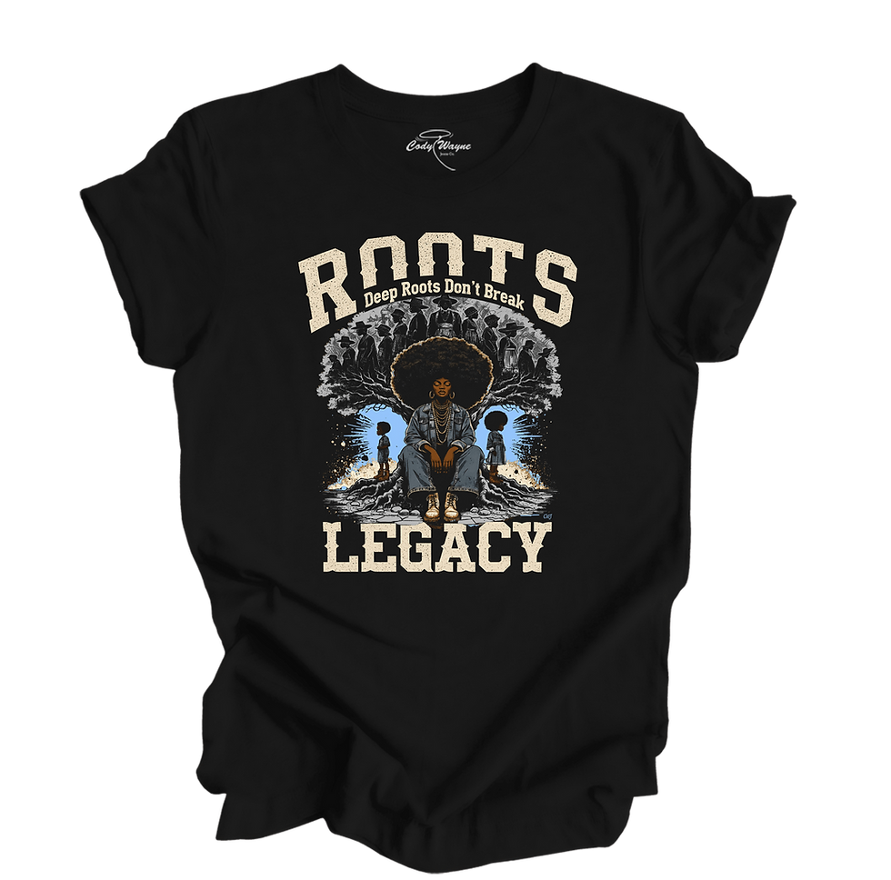 Thumbnail: Deep Roots Don't Break SS Tee/Frederick Douglass legacy