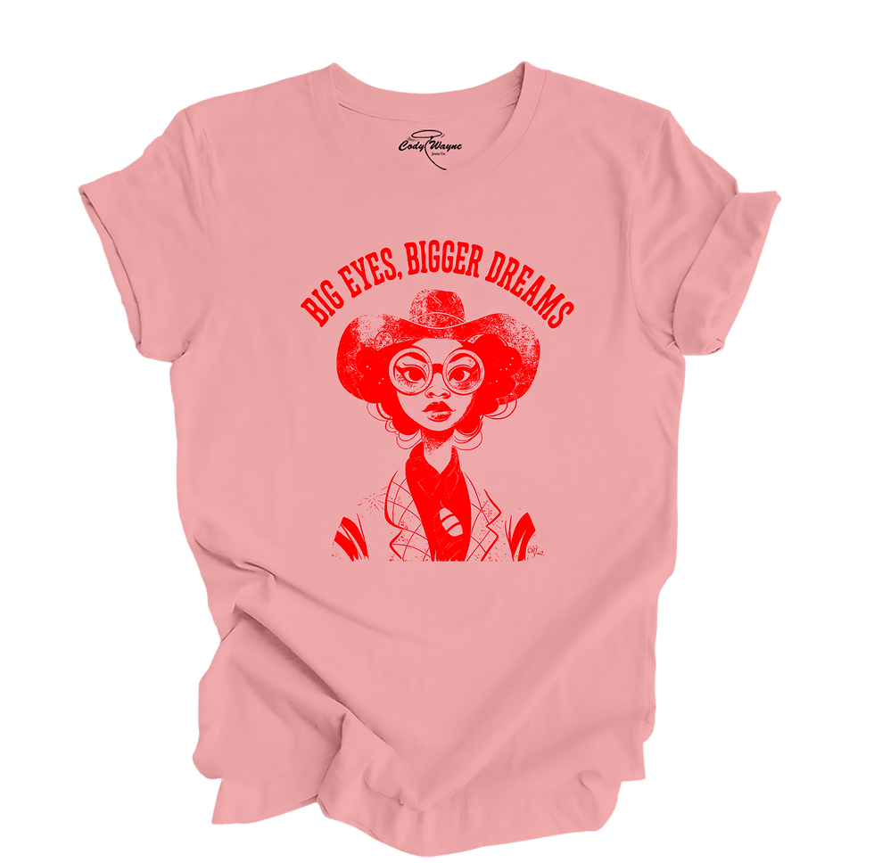 Thumbnail: Big Eyes Bigger Dreams SS Tee — Black Western Inspirational Graphic Tee