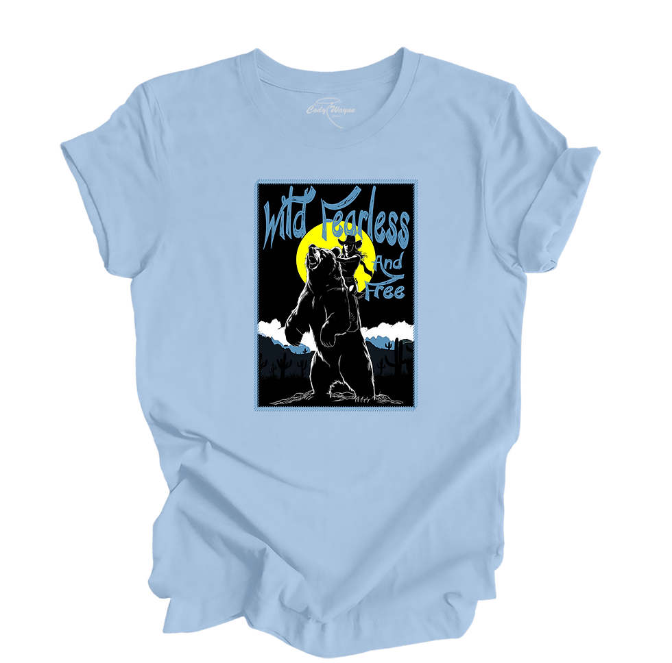 Thumbnail: Wild Fearless And Free SS Tee — Black Cowgirl Spirit Graphic Tee