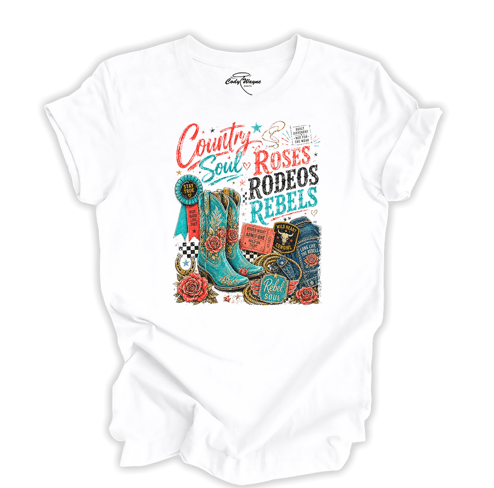 Thumbnail: Rebels & Roses Country Soul Tee