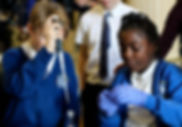 Children doing science experiment