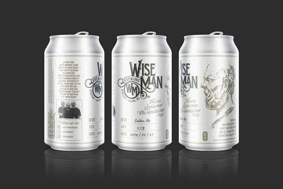 hand drawn illustration beer label design