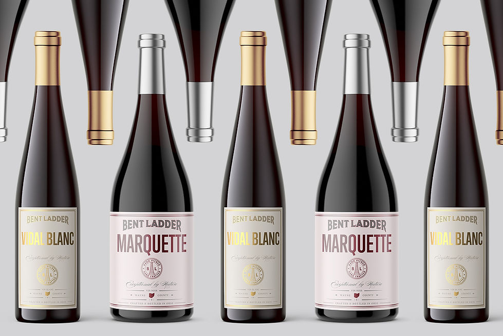 foil stamped wine label design