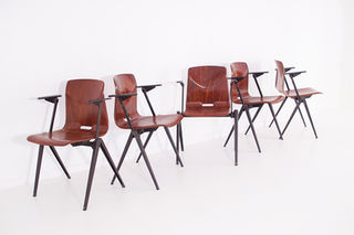 椅子 Galvanitas chair S22 brown&black ガルファニタス チェア S22 アームレスト付 | Galvanitas chair