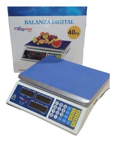 Miniatura: Balança Eletrônica Digital 40kg Visor Duplo Alta Precisão Completa