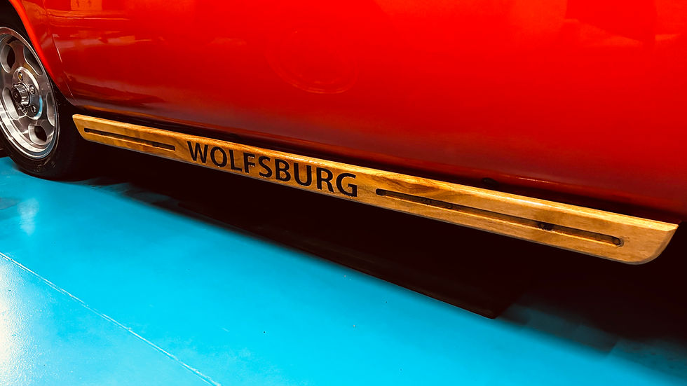 view of jack point inserts on a vw bus