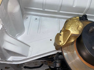 Disc brakes on an upgraded VW classic bus