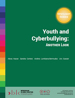 A report I co-authored with an overview of recent, primarily academic literature on youth (12-18-year-olds) and cyberbullying