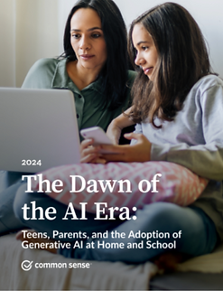 A report I co-authored about how young people are using AI at home and at school