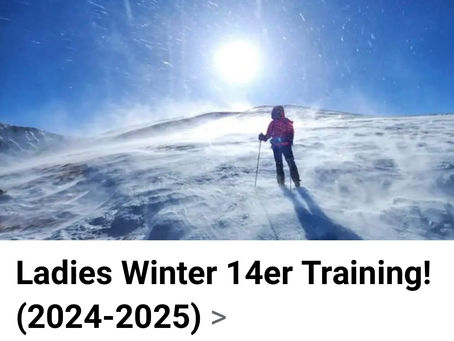 Ladies Winter 14er Training: Tales of High Adventure