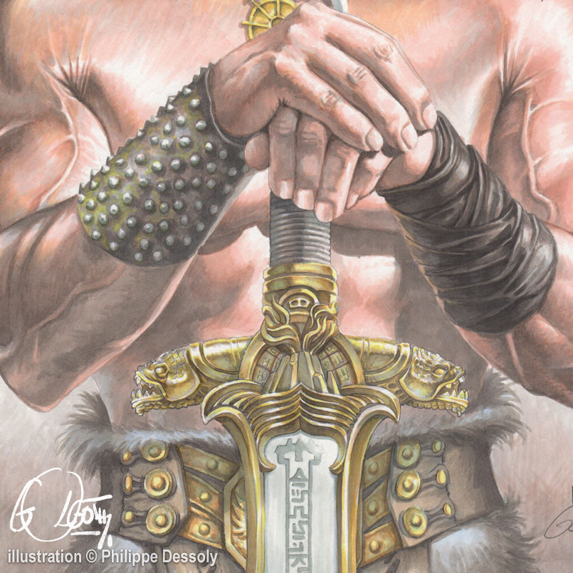 Miniature : Conan le barbare marker alcool