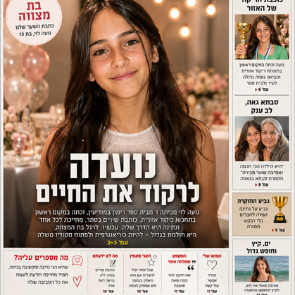 לכל אדם יש סיפור ששווה כותרת ראשית