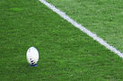 Rugby Ball on Field